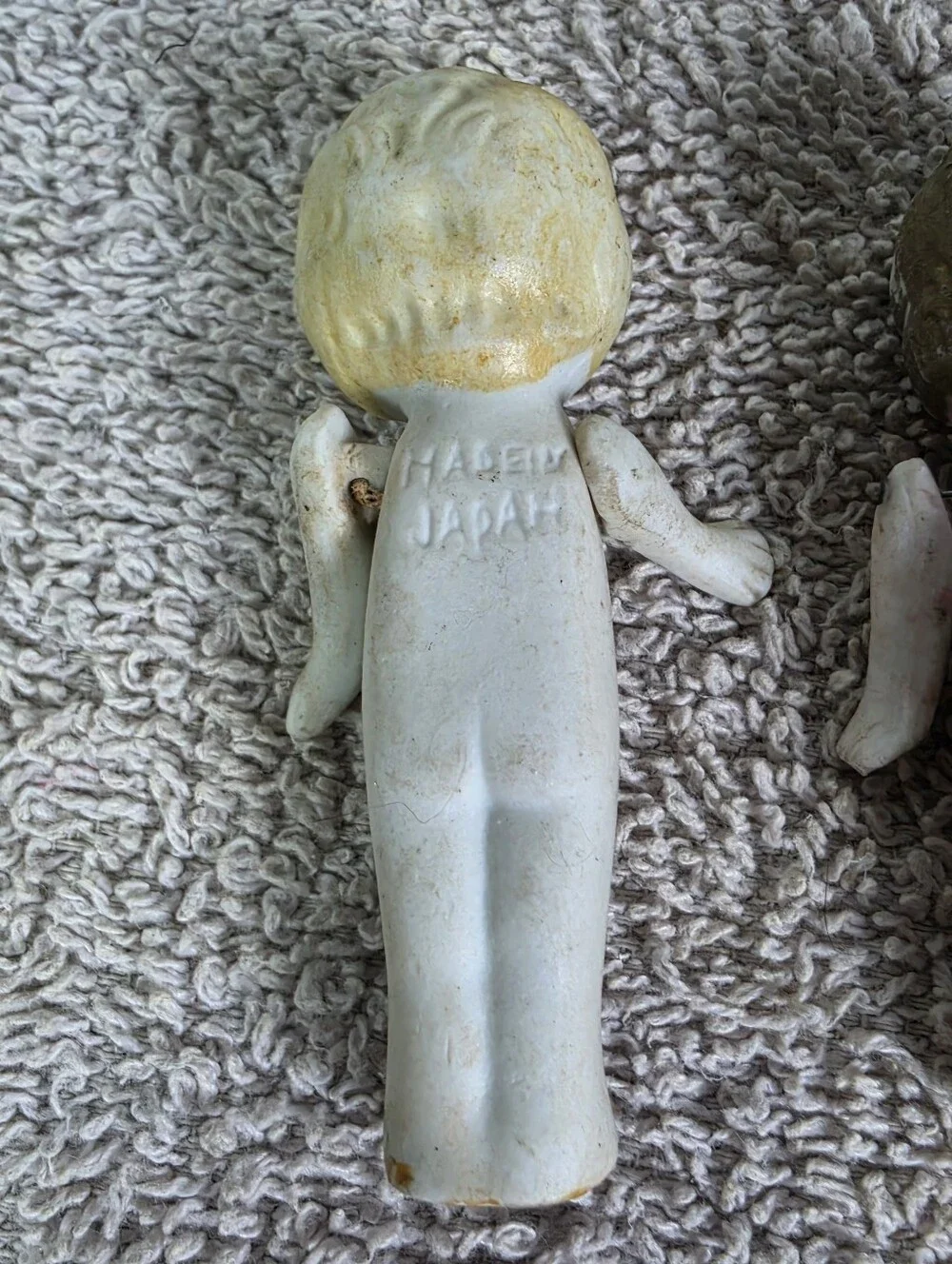 Porcelain Frozen Charlotte Dolls - White and Pink - Picture 8 of 10